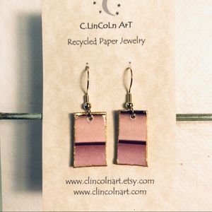 Recycled Paper Earrings ♻️
